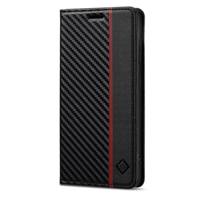 Flip Cover Samsung Galaxy A27 5G Effet Fibre de Carbone LC.IMEEKE