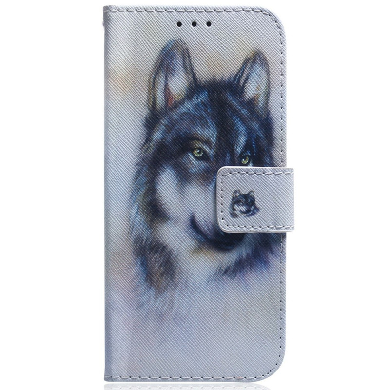 Housse Samsung Galaxy A27 5G Loup Aquarelle