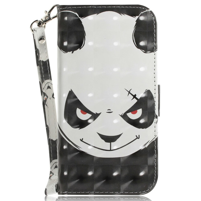 Housse Samsung Galaxy A27 5G Angry Panda à Lanière