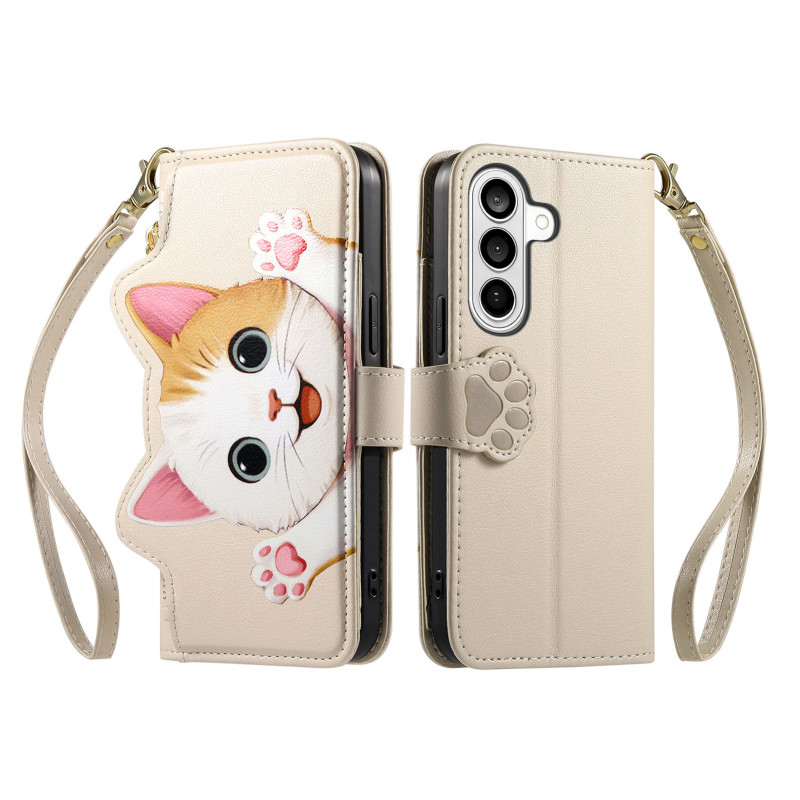 Housse Samsung Galaxy A27 5G Portefeuille Motif Chat