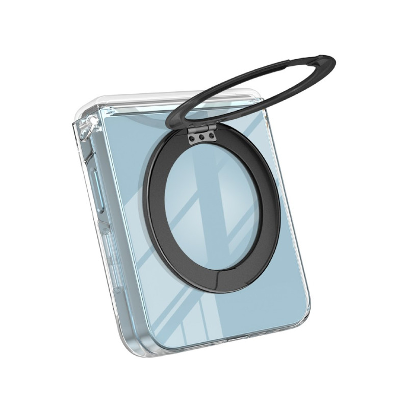 Coque Samsung Galaxy Z Flip 8 Magnétique Teintée avec Anneau-Support