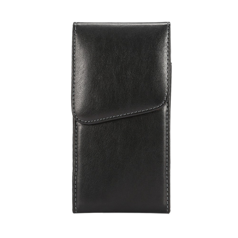 Étui Universel en Cuir avec Clip Ceinture Pivotant 16 × 8 cm