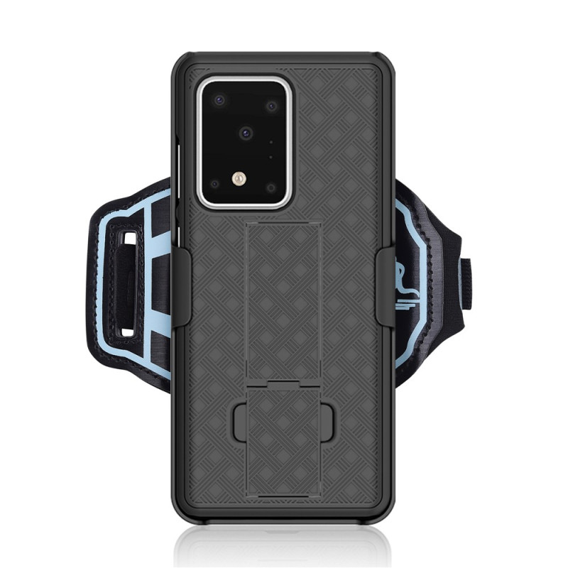 Bracelet Sport avec Coque Rigide et Support pour Samsung Galaxy S20 Ultra