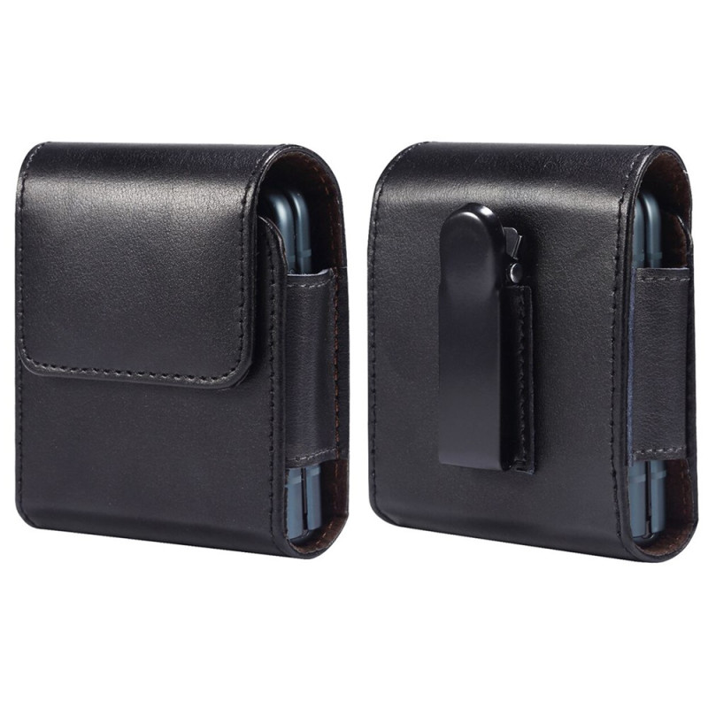 Étui Ceinture en Cuir à Rabat Magnétique pour Samsung Galaxy Z Flip