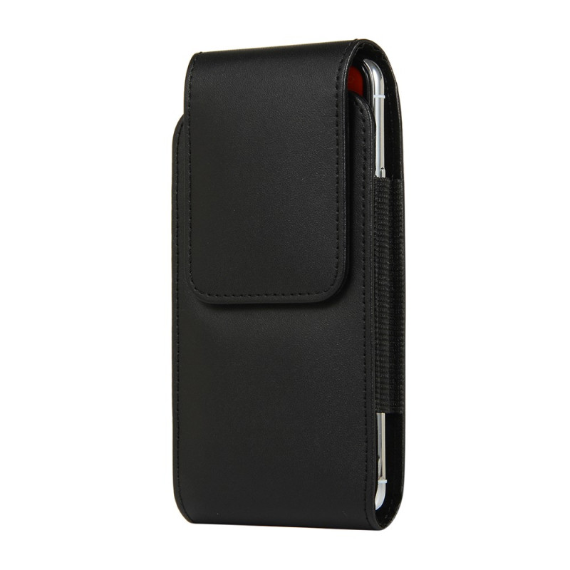 Étui Ceinture Universel en Cuir PU avec Porte-Carte pour Smartphone 5 Pouces
