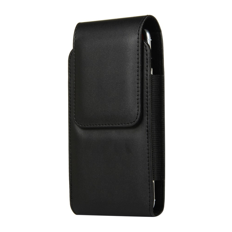 Étui Ceinture Universel en Cuir PU avec Porte-Carte et Clip Rotatif pour Smartphone 5,5 Pouces