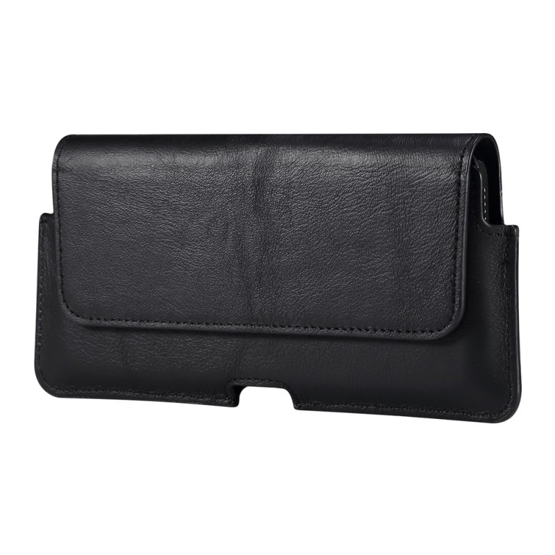 Étui Ceinture en Cuir Véritable avec Clip pour Smartphone 6,1 Pouces