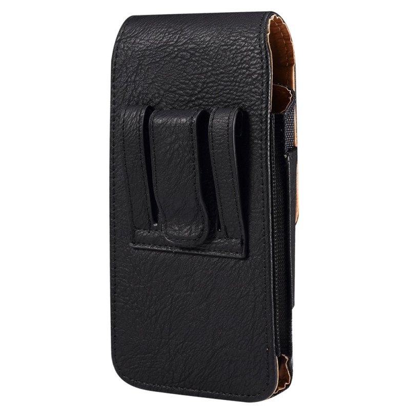 Étui Ceinture Universel en Cuir Microfibre et Tissu Oxford avec Porte-Carte pour Smartphone 6,7 à 6,9 Pouces
