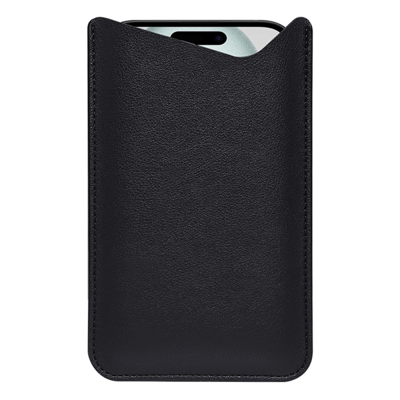 Pochette Universelle en Cuir Microfibre pour Smartphone 6,2 à 6,5 pouces (taille M)