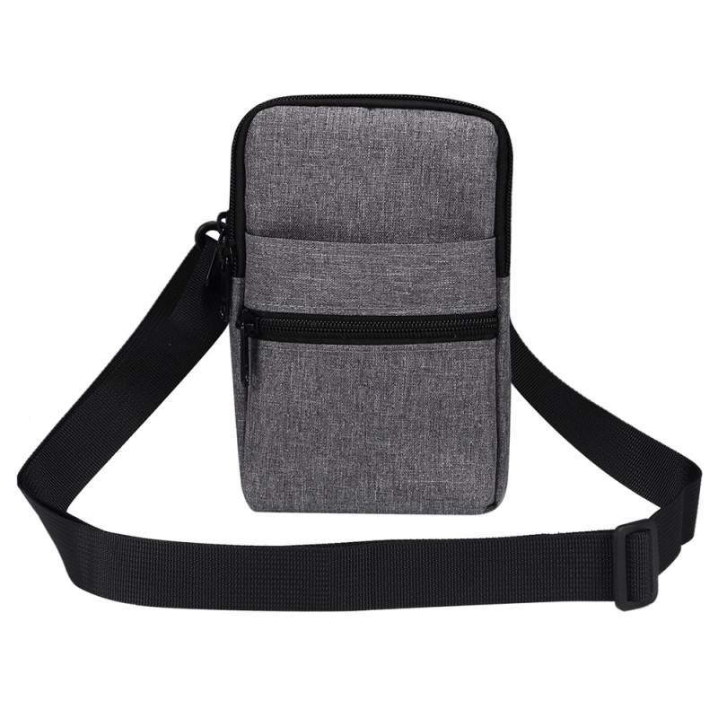 Sac Bandoulière et Sac Ceinture en Denim Imperméable pour Smartphone jusqu'à 7,2 pouces