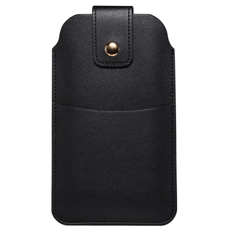 Étui Ceinture Ultra Fin en Cuir Microfibre pour Smartphone 5,4 à 6,1 pouces (taille S)