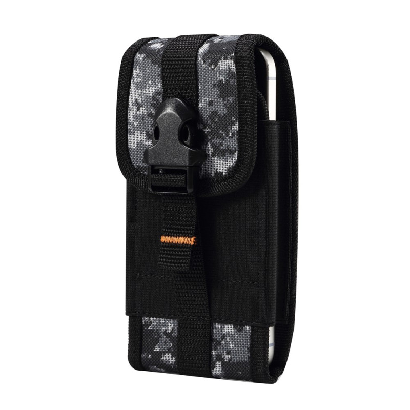 Étui Ceinture Universel en Tissu pour Smartphone 5,5 à 6,5 pouces avec Clip et Mousqueton