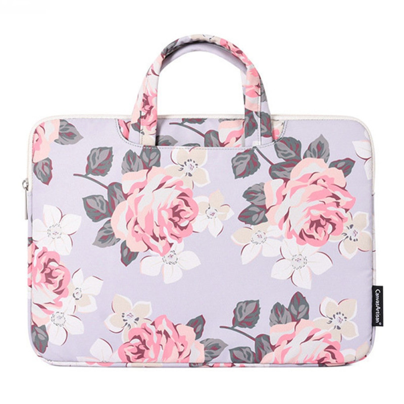 Housse Sleeve Tablette 12" Motif Rose CANVASARTISAN