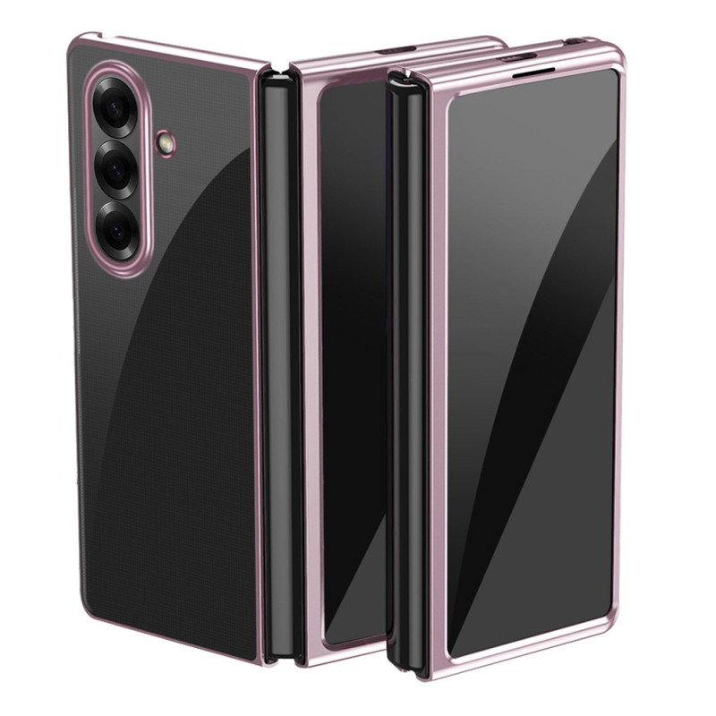 Coque Samsung Galaxy Z Fold 8 Ultra Transparente Rebords Effet Métal