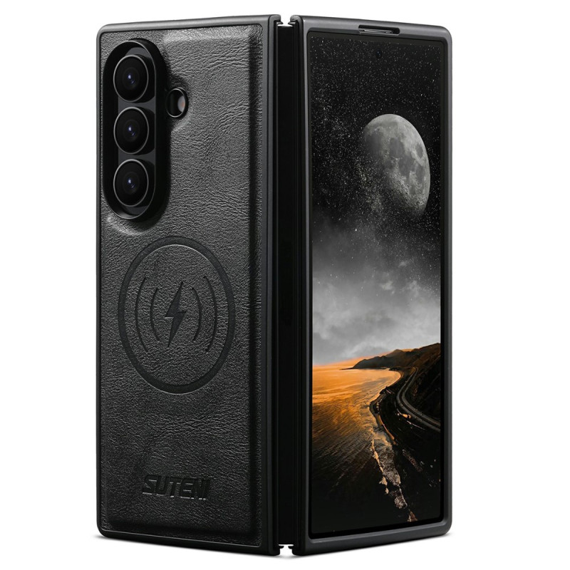 Coque Samsung Galaxy Z Fold 8 Ultra Magnétique Effet Cuir SUTENI
