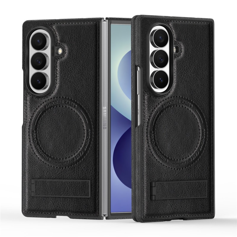 Coque Samsung Galaxy Z Fold 8 Ultra Magnétique Effet Daim avec Support