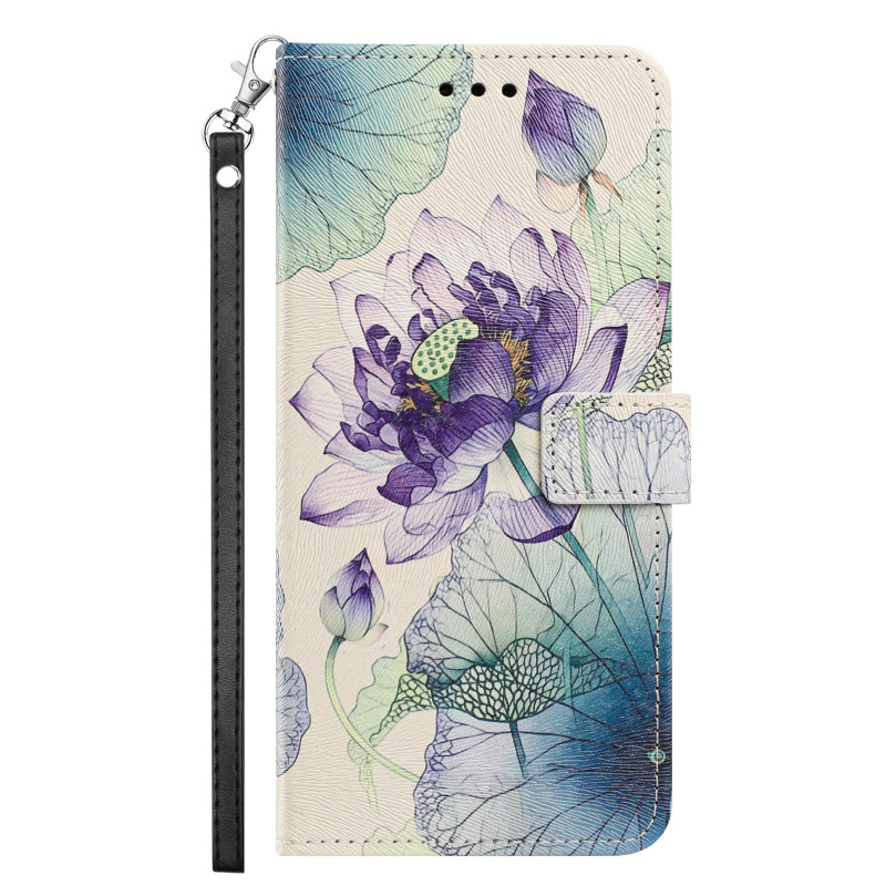 Housse Oppo Reno 16 5G / 16 Pro 5G Lotus à Lanière