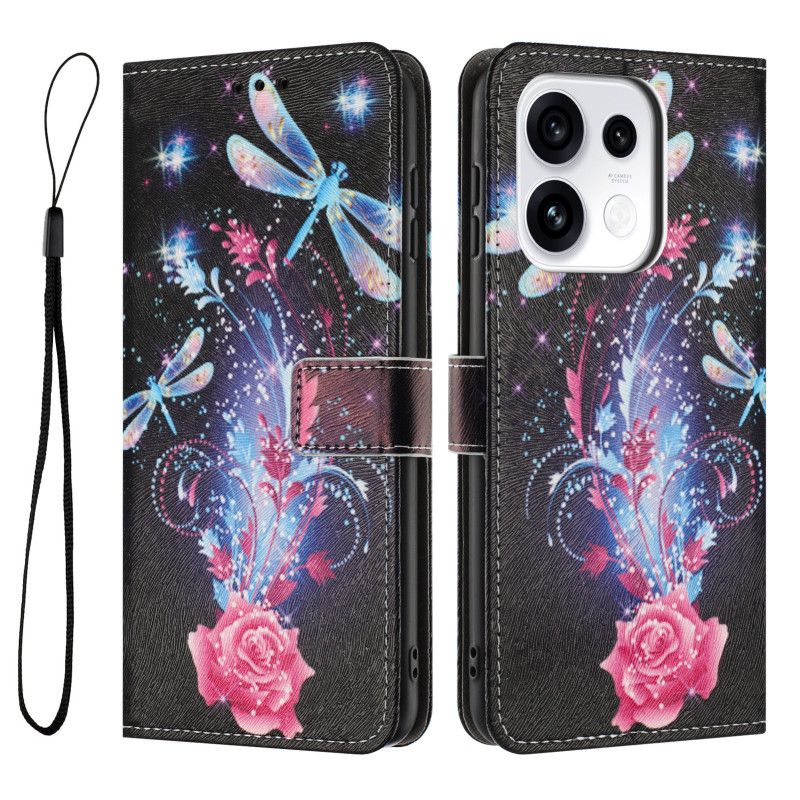 Housse Oppo Reno 16 F 5G / 16 FS 5G Éclat Libellules