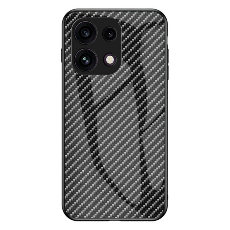 Coque Oppo Reno 16 F 5G Verre Trempé Effet Fibre Carbone