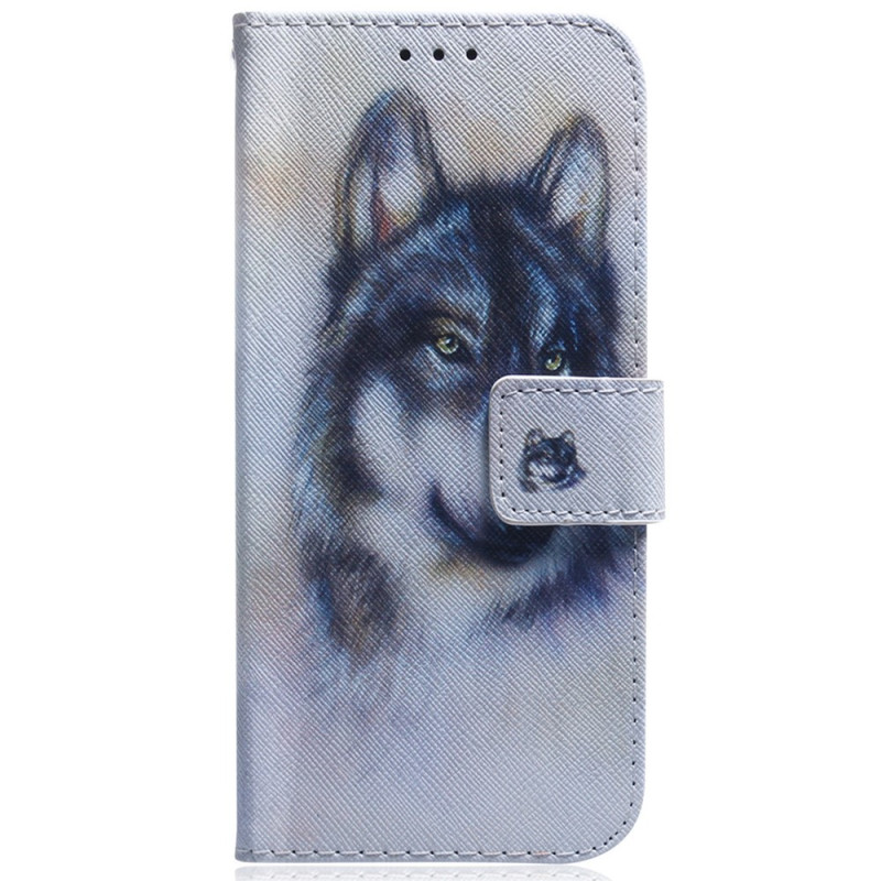 Housse Oppo Reno 16 F 5G / 16 FS 5G Loup Aquarelle
