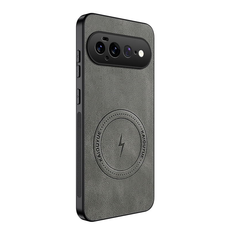Coque Google Pixel 11 Pro XL Magnétique Effet Cuir WANLONFENG