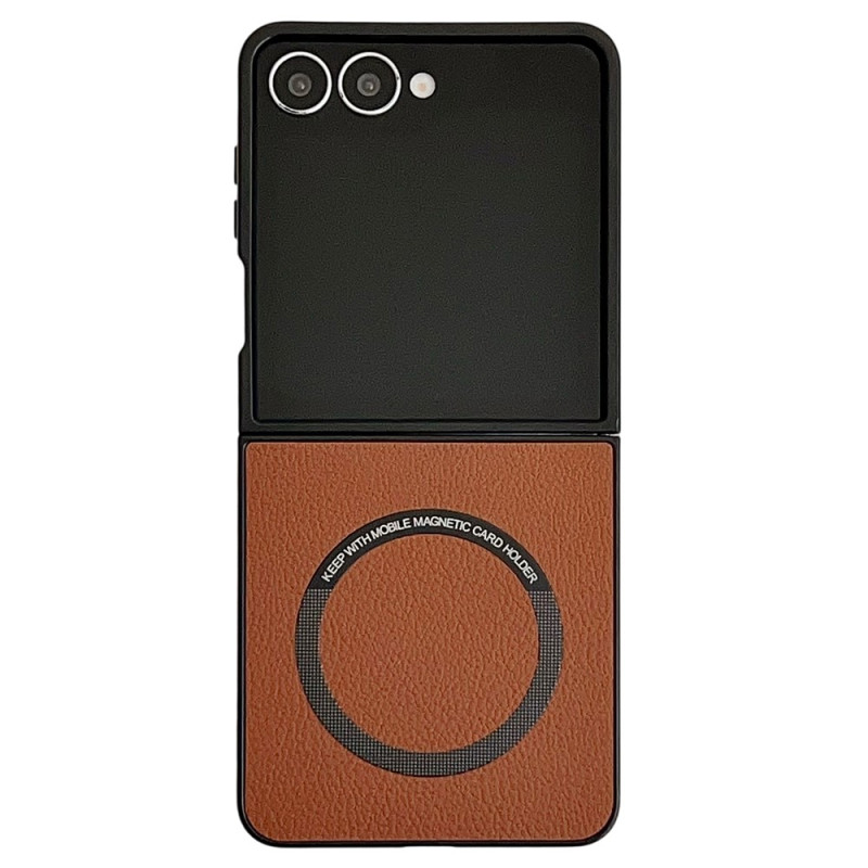 Coque Samsung Galaxy Z Flip 8 Magnétique Style Cuir