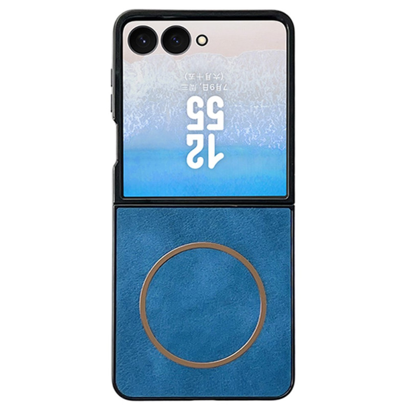 Coque Samsung Galaxy Z Flip 8 Magnétique Texture Cuir