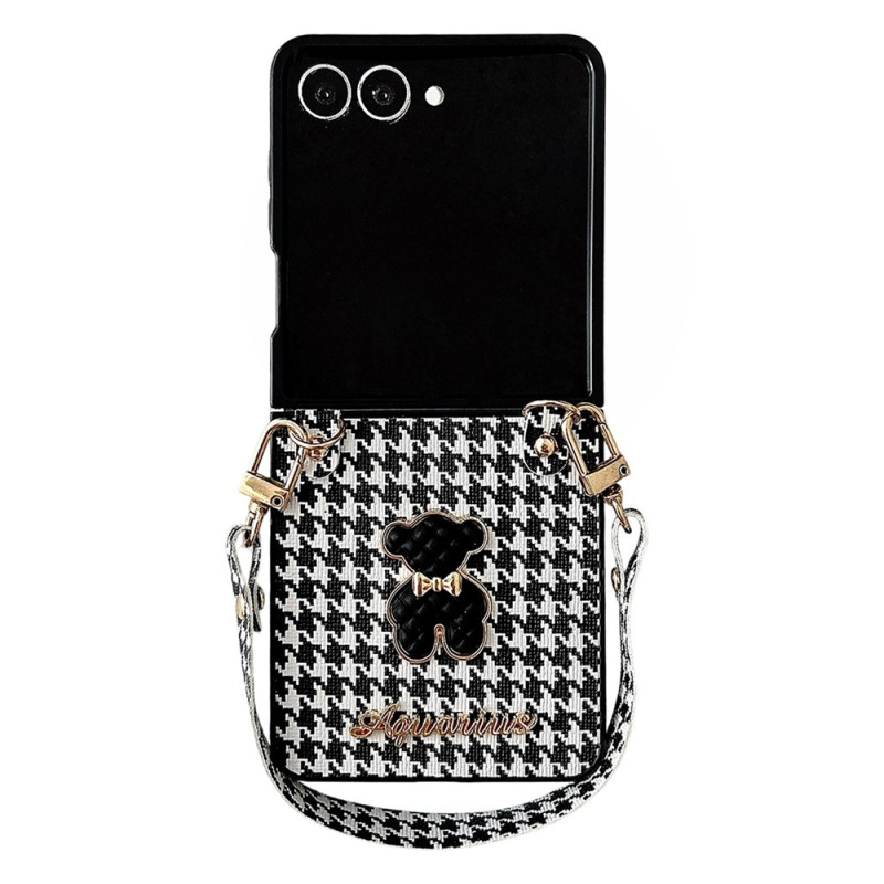 Coque Samsung Galaxy Z Flip 8 Ourson et Sangle