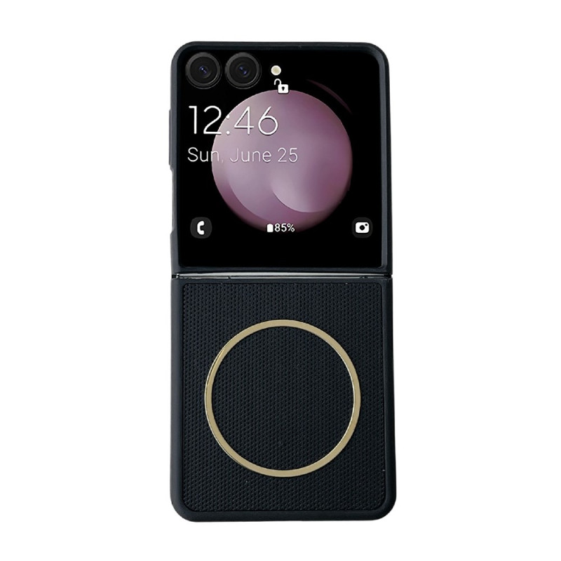 Coque Samsung Galaxy Z Flip 8 Magnétique Texture Quadrillée