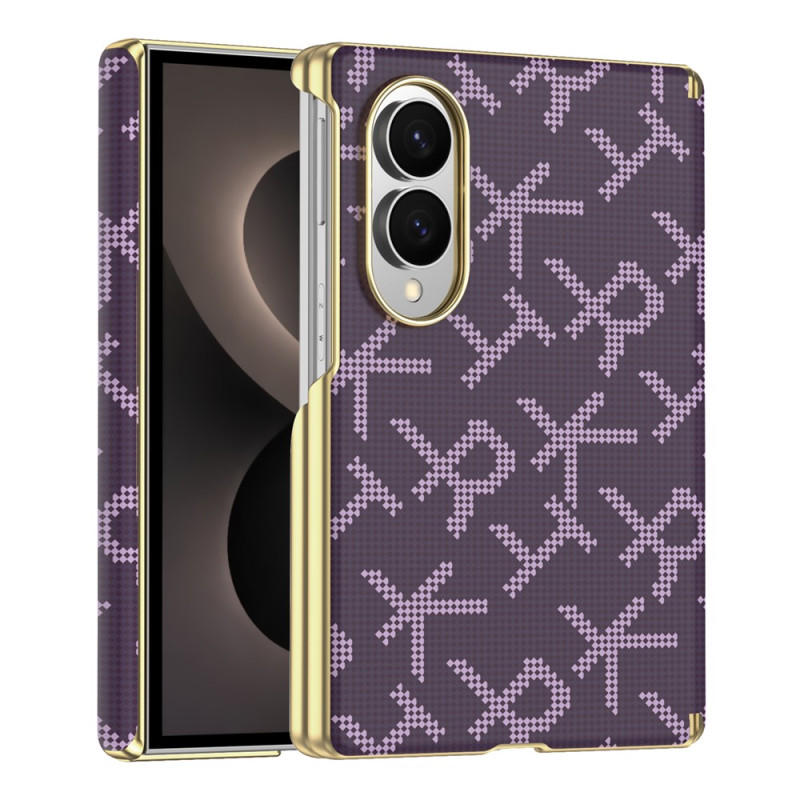 Coque Samsung Galaxy Z Fold 8 Magnétique Motif Pixelisé avec Protection de Charnière