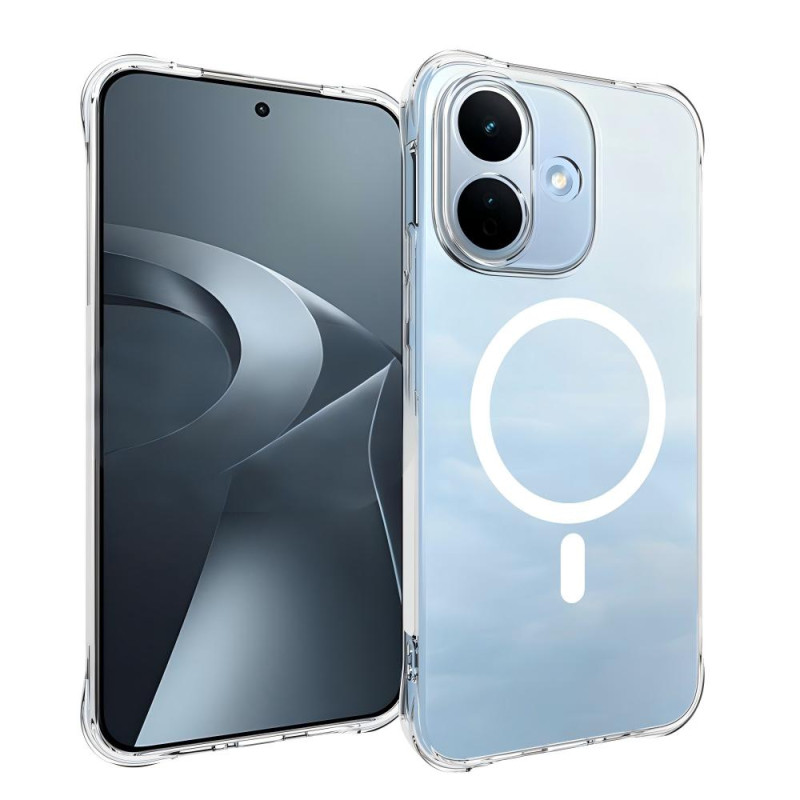 Coque Xiaomi Redmi Note 17 Pro 5G Magnétique Transparente avec Protecteur Écran