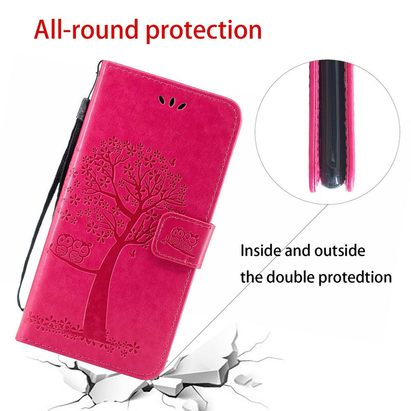 Housse Huawei P Smart Plus 2019 Arbre et Hiboux à Lanière Housse Huawei P Smart Plus 2019 Arbre et Hiboux à Lanière