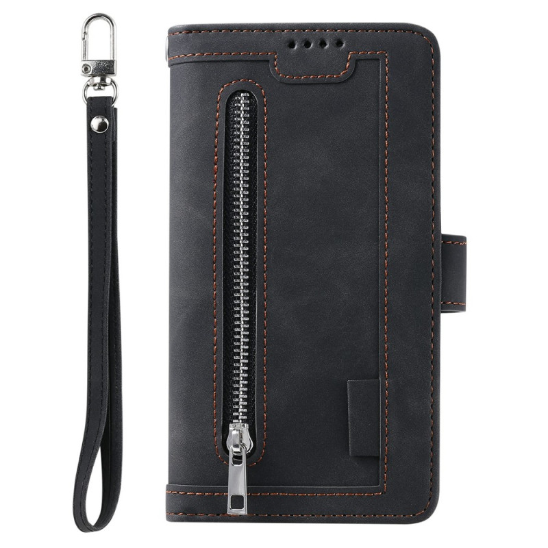 Housse Samsung Galaxy S26 FE Portefeuille avec Lanière