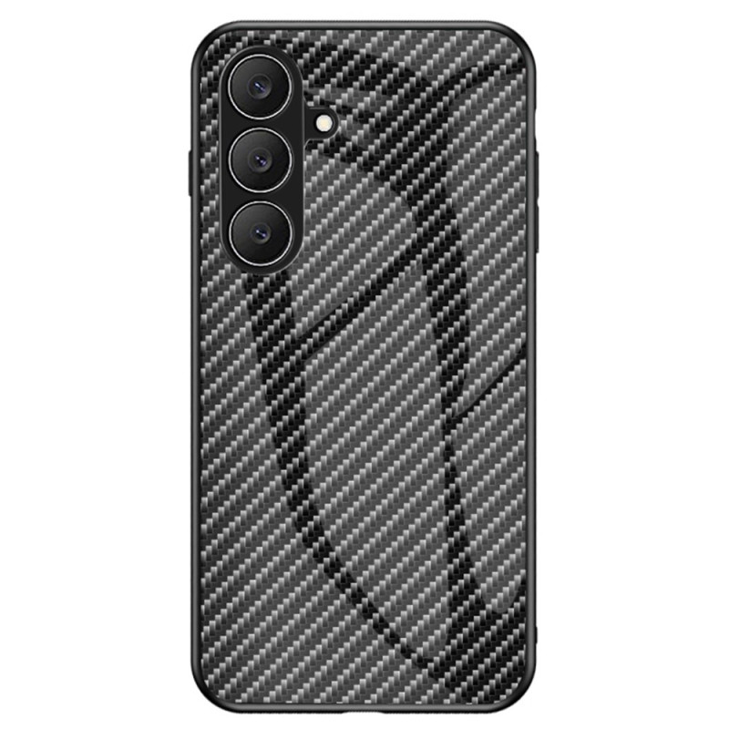 Coque Samsung Galaxy S26 FE Verre Trempé Design Fibre Carbone