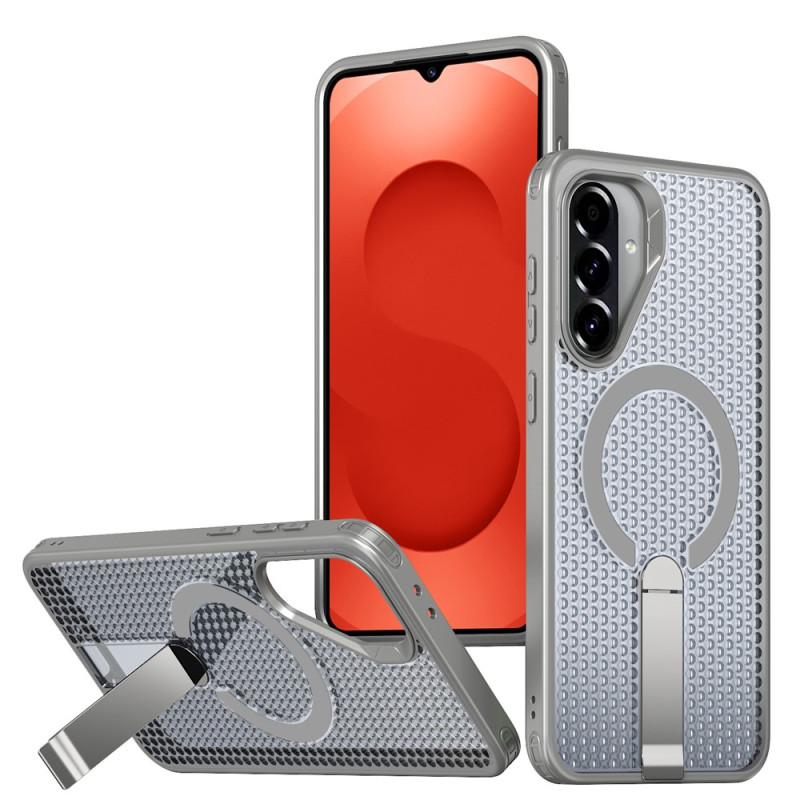 Coque Samsung Galaxy S26 FE Magnétique Texture Grille avec Support