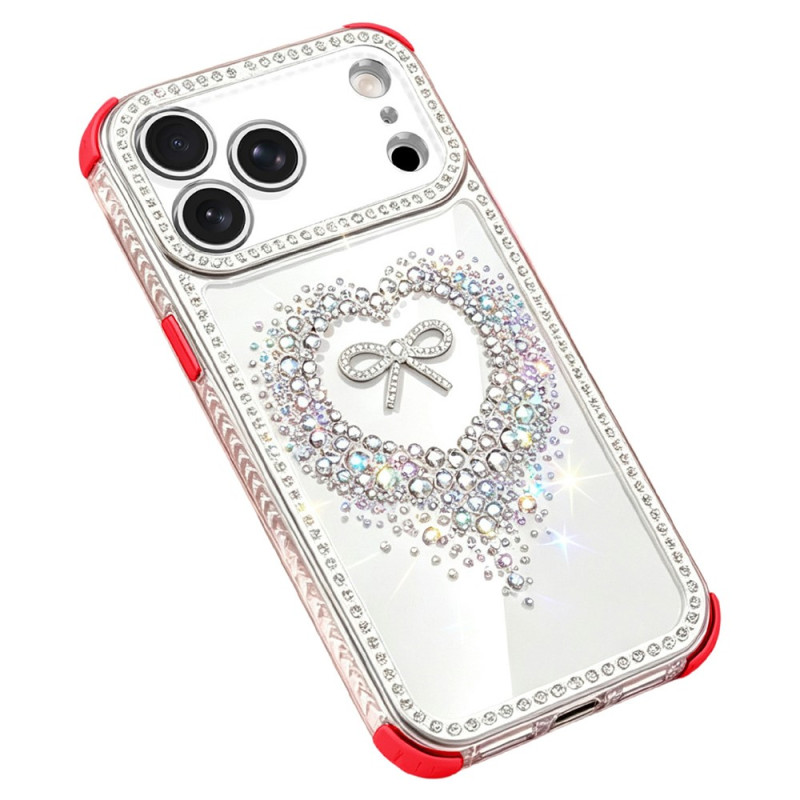 Coque iPhone 18 Pro / 17 Pro Coeur et Strass