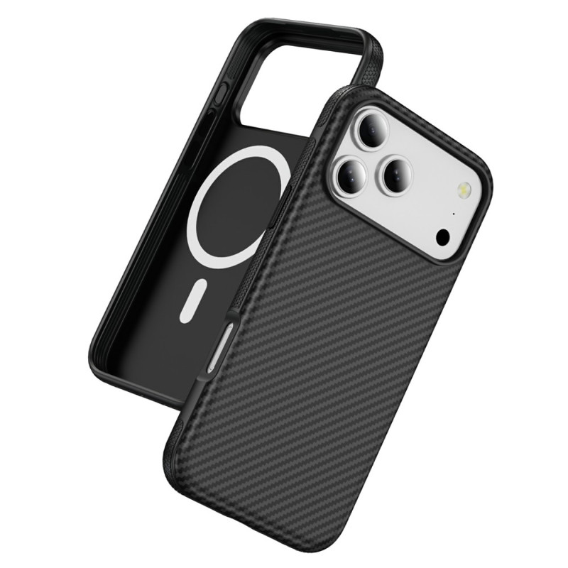 Coque iPhone 18 Pro / 17 Pro Magnétique Fibre Carbone