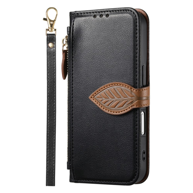 Housse iPhone 18 Pro Max / 17 Pro Max Fermoir Design Feuille