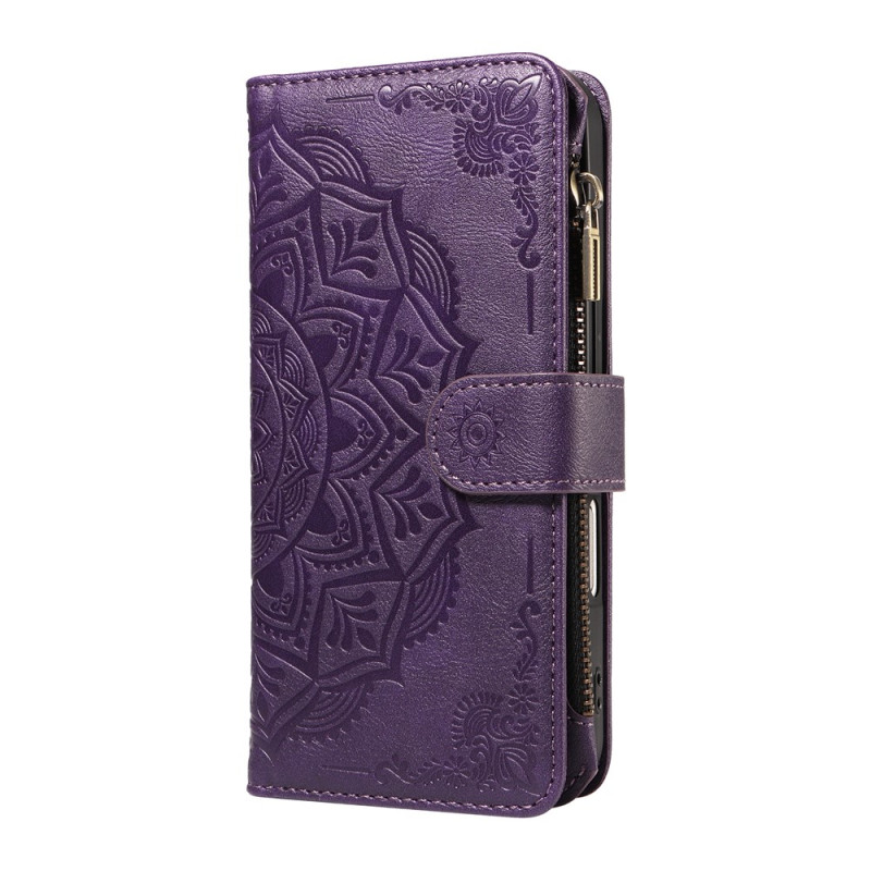 Housse iPhone 18 Pro Max / 17 Pro Max Gravure Mandala à Lanière