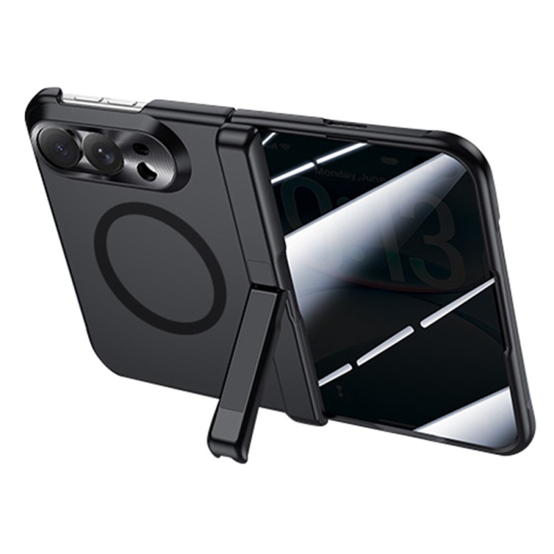 Coque iPhone Duo Magnétique avec Verre Anti-Espion et Support Charnière