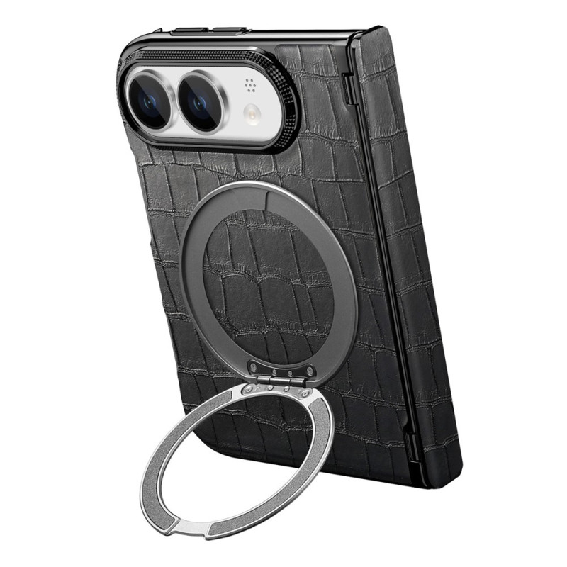 Coque iPhone Duo Magnétique Crocodile avec Support