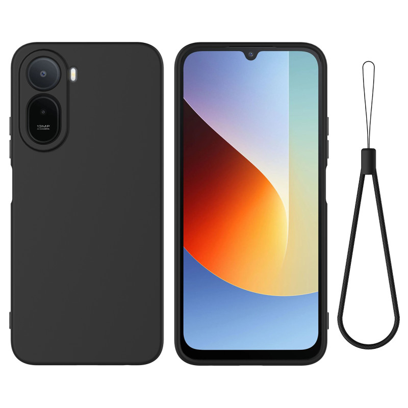 Coque Poco C81 Pro Silicone avec Lanière