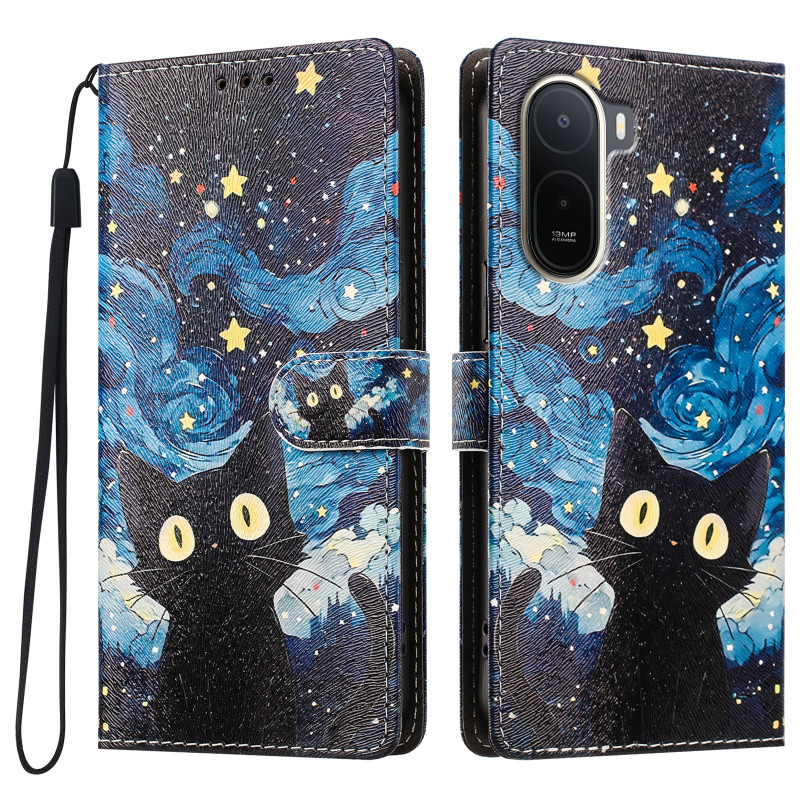 Housse Xiaomi Redmi A7 Pro / Poco C81 Pro Chat Étoilé