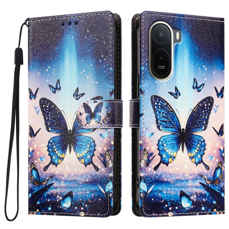 Housse Xiaomi Redmi A7 Pro / Poco C81 Pro Papillon Fluorescent