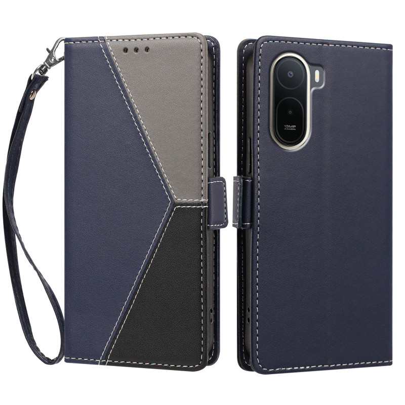 Housse Xiaomi Redmi A7 Pro / Poco C81 Pro Portefeuille Anti-RFID Tricolore