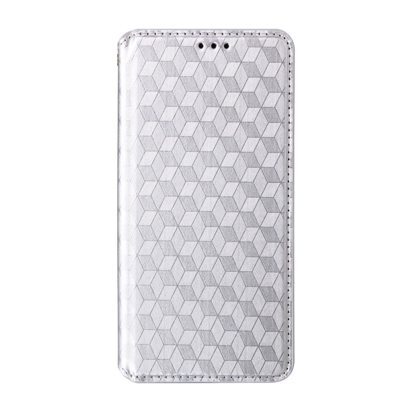 Flip Cover Poco F9 Pro Losanges en Relief