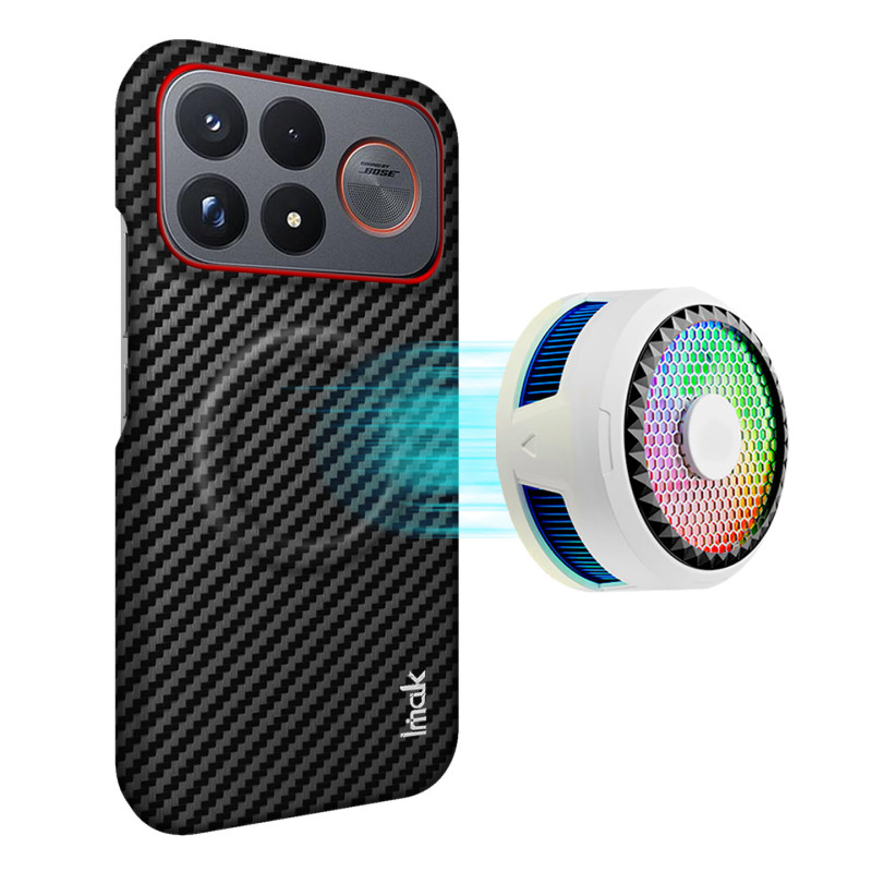 Coque Poco F9 Ultra Magnétique Fibre Carbone IMAK