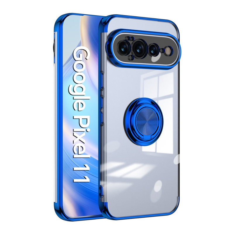Coque Google Pixel 11 Transparente avec Anneau-Support