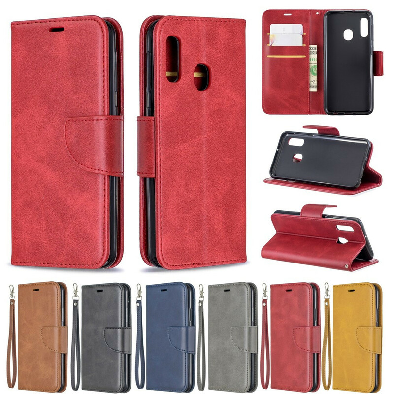 Housse Samsung Galaxy A20e Lisse Rabat Oblique Housse Samsung Galaxy A20e Lisse Rabat Oblique