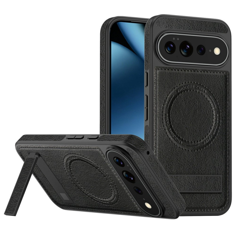 Coque Google Pixel 11 Pro XL Magnétique Cuir avec Support Métallique